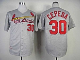 St.Louis Cardinals #30 Orlando Cepeda Gray Wollens Mitchell And Ness Throwback 1967 Stitched MLB Jersey Sanguo,baseball caps,new era cap wholesale,wholesale hats